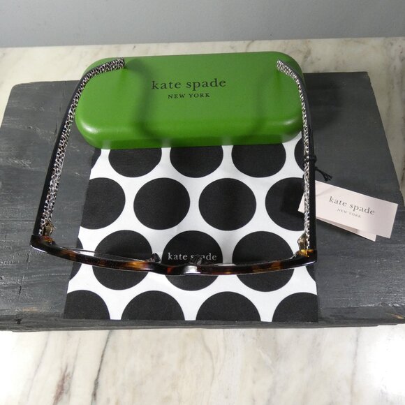 Kate Spade New York Women's Odessa Blue Light Oval Reading Glasses, Dark +2 - Picture 8 of 9